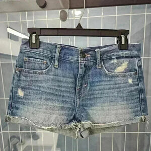 Abercrombie & Fitch Light Wash Faded Cuttoff Shorts Size 0